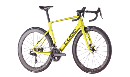 BICICLETA CUBE AGREE C:62 RACE FLASHLIME BLACK de Quino Bike