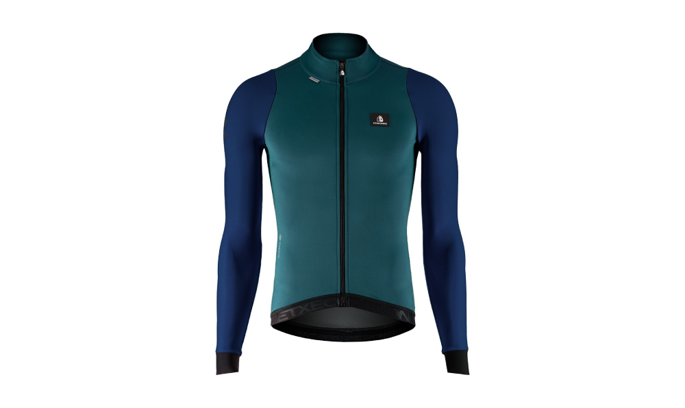 CHAQUETA ETXEONDO GOR 76 GORE-TEX VERDE/AZUL de Quino Bike