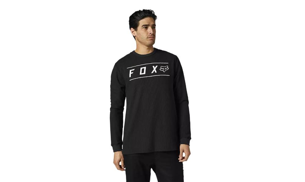 CAMISETA FOX PINNACLE LS THERMAL BLK/WHT de Quino Bike