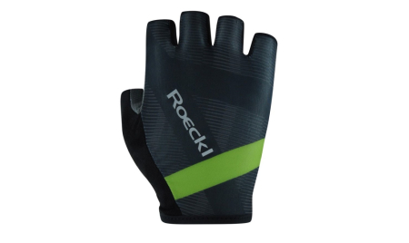 GUANTES ROECKL BUSANO PERFORMANCE NEGRO-KIWI de Quino Bike