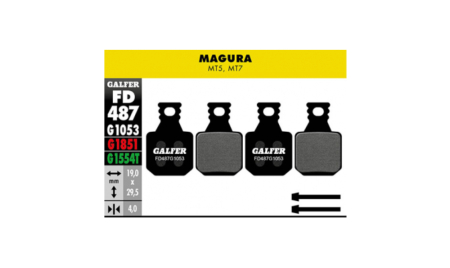 PAR PASTILLAS GALFER FD487G1053  4P MAGURA MT5/MT7 de Quino Bike